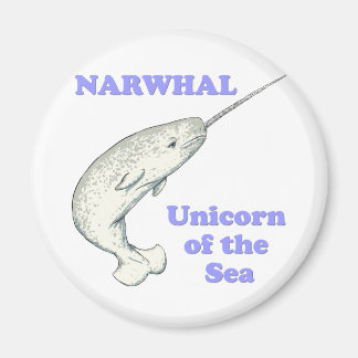 Narwhal unicorn of the sea magnet