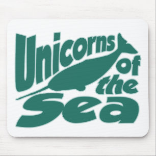 Narwhal Unicorn of the Sea Mouse Mat