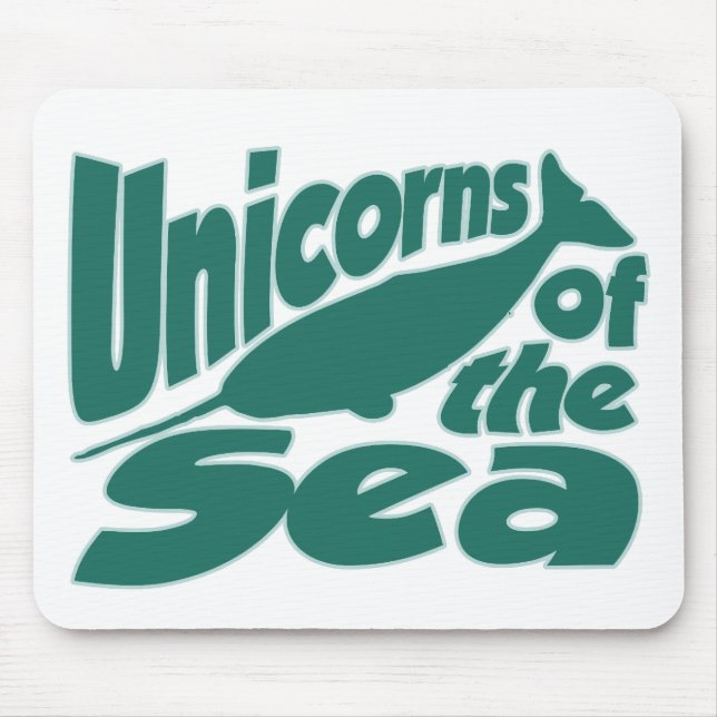 Narwhal Unicorn of the Sea Mouse Mat (Front)