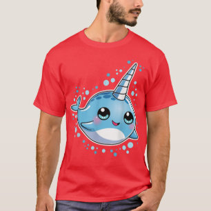 Narwhal Unicorn Of The Sea T  Girls Kids Women Gif T-Shirt