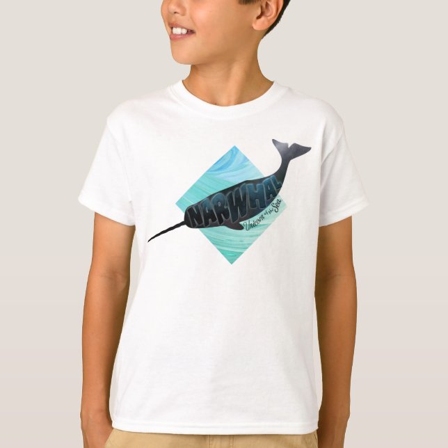 Narwhal -- Unicorn of the Sea T-Shirt (Front)