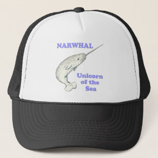 Narwhal unicorn of the sea trucker hat