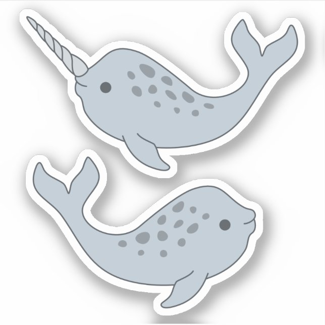 Narwhal Vinyl Stickers (Front)