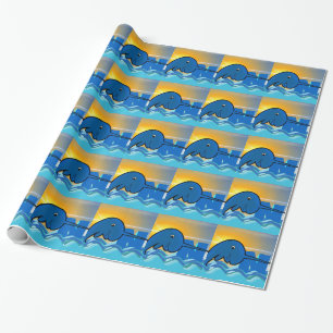 narwhal wrapping paper