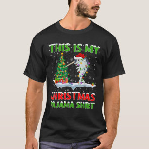 Narwhal Xmas Tree Lights This Is My Christmas Paja T-Shirt