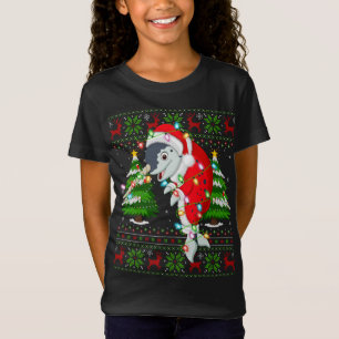 Narwhal Xmas Tree Matching Santa Narwhal Ugly Chri T-Shirt