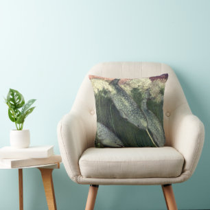 Narwhals, Vintage Marine Life Whales Ocean Animals Cushion
