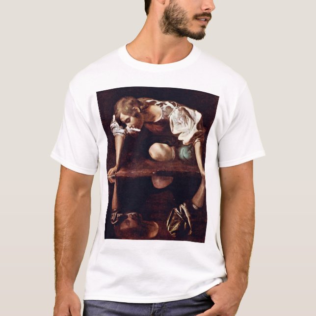 Narzis,  By Michelangelo Merisi Da Caravaggio T-Shirt (Front)