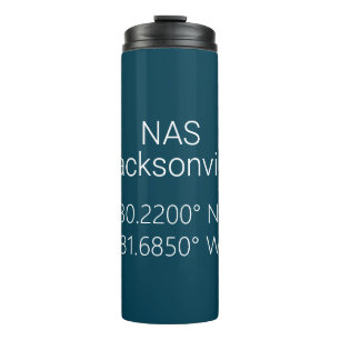 NAS Jacksonville Latitude Longitude  Thermal Tumbler