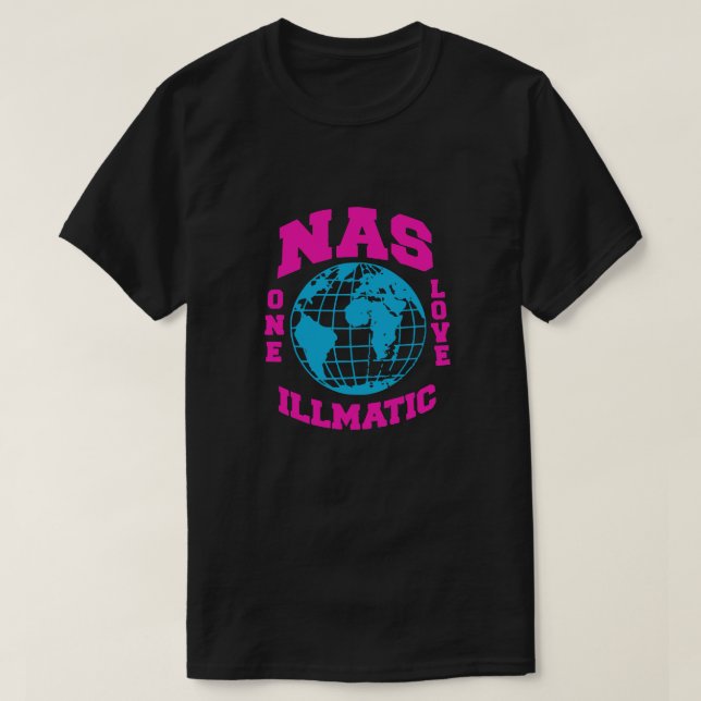 NAS ONE LOVE ILLMATIC MIAMI VICE EDITION [HIPHOP V T-Shirt (Design Front)