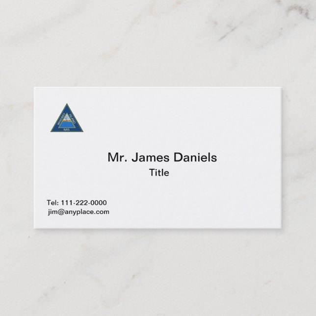 NAS Whidbey Island Business Card Template (Front)