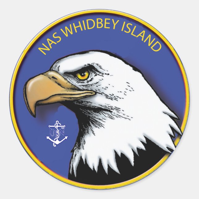 NAS Whidbey Island Classic Round Sticker (Front)