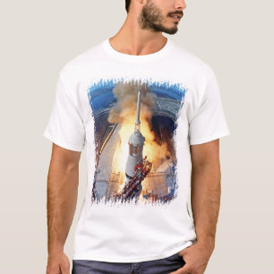 NASA Apollo 11 Moon Landing Rocket Launch T-Shirt