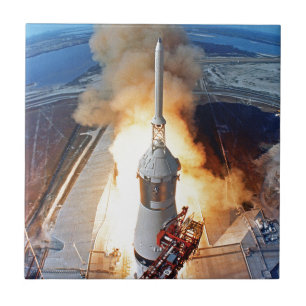 NASA Apollo 11 Moon Landing Rocket Launch Tile