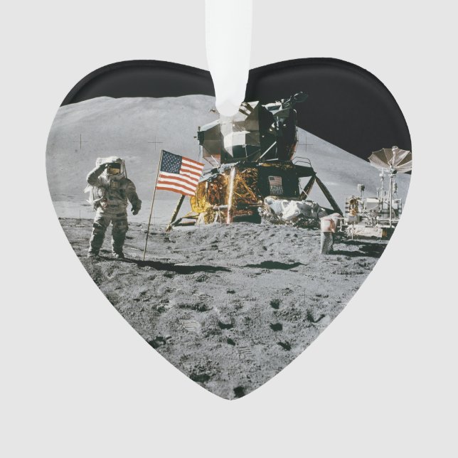 Nasa Apollo 15 Lunar Module Moon Landing 1971 Ornament (Front)