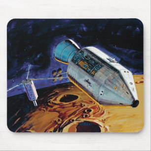 NASA Apollo 15 Subsatellite Lunar Orbit Artwork Mouse Mat