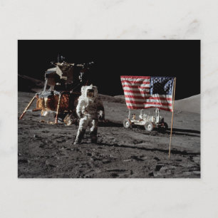 NASA Apollo 17 lunar landing mission, 1972 Postcard