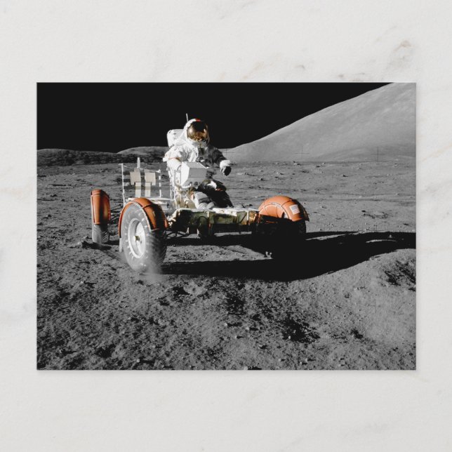 NASA Apollo 17 Lunar Roving Vehicle Postcard (Front)