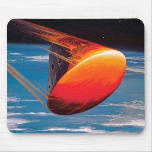 NASA Apollo Command Module Space Capsule Artwork Mouse Mat