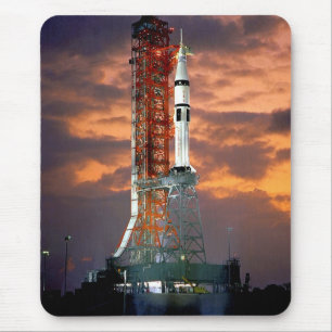 NASA Apollo Soyuz Launch Vehicle Sunrise Launchpad Mouse Mat