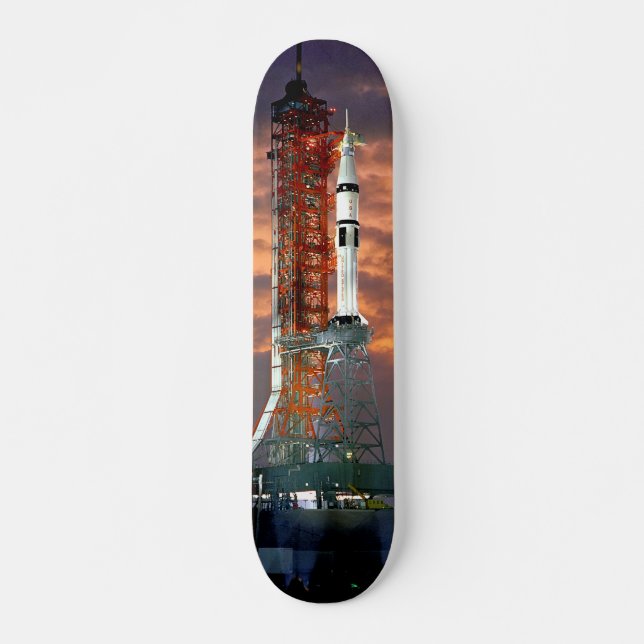 NASA Apollo Soyuz Launch Vehicle Sunrise Launchpad Skateboard (Front)