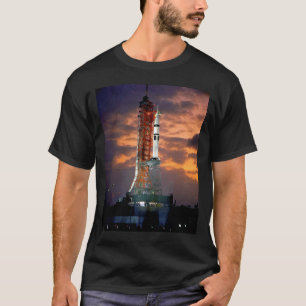 NASA Apollo Soyuz Launch Vehicle Sunrise Launchpad T-Shirt