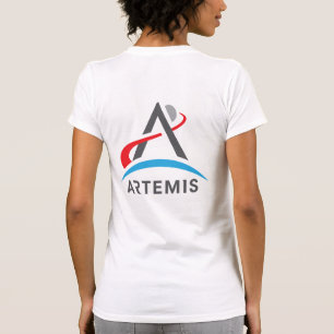 NASA Artemis Logo Women’s Rocket White T-Shirt