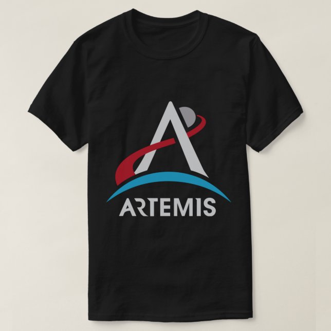 NASA Artemis Program Logo LT We Are Going Moon To  T-Shirt (Design Front)
