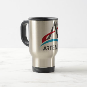 NASA Artemis Program Logo Mars 2024 Astronaut Travel Mug