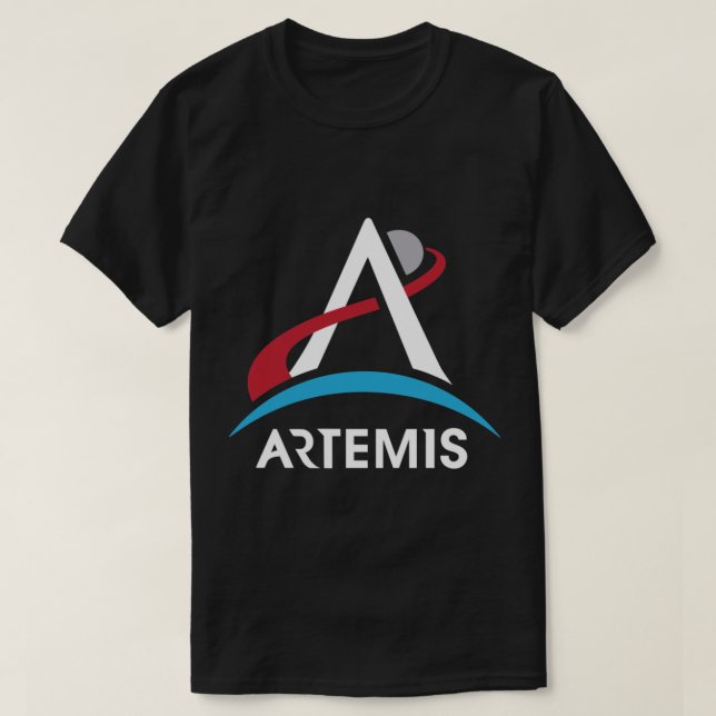 NASA Artemis Program Logo Mars 2024 Space Astronau T-Shirt (Design Front)