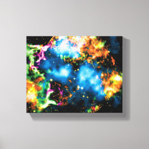 NASA Cassiopeia A Supernova Colourful Space Photo  Canvas Print