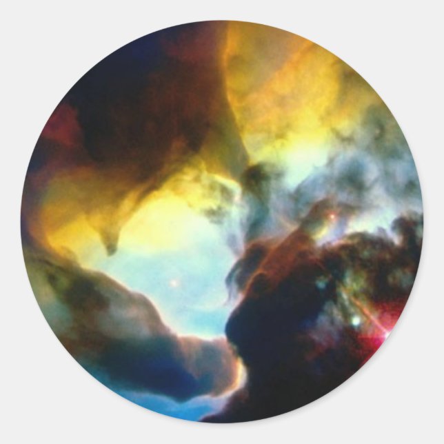 Nasa Classic Round Sticker (Front)