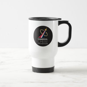 NASA Commercial Crew Program Black Logo Travel Mug