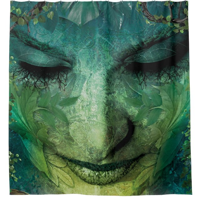 NASA Earth Day Mother The Earth Nature Goddess Shower Curtain (Front)