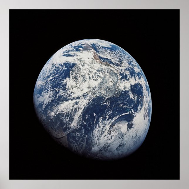 NASA / Earth View From Moon Poster (Front)