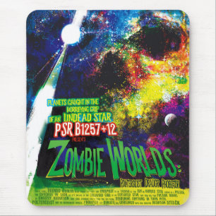NASA Exoplanet Travel Bureau Zombie Worlds Poster Mouse Mat