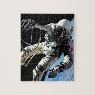 NASA First American Astronaut Spacewalk Photo Jigsaw Puzzle
