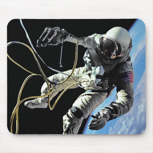 NASA First American Astronaut Spacewalk Photo Mouse Mat (Front)