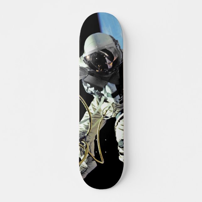 NASA First American Astronaut Spacewalk Photo Skateboard (Front)