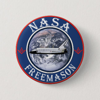NASA Freemason 6 Cm Round Badge