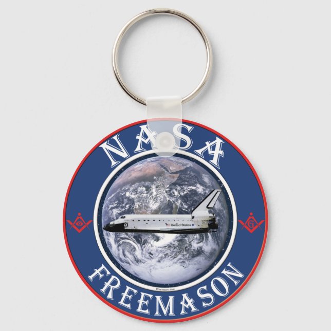 NASA  Freemason Key Ring (Front)