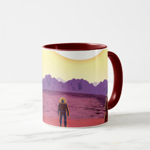 NASA Future Travel Poster - Relax on Kepler 16b Mug