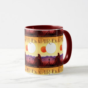 NASA Future Travel Poster - Relax on Kepler 16b Mug
