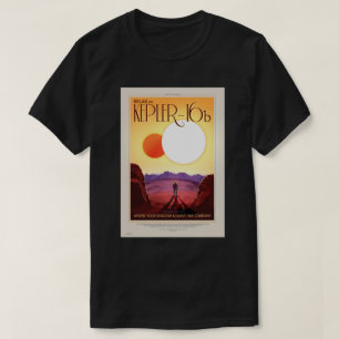 NASA Future Travel Poster - Relax on Kepler 16b T-Shirt