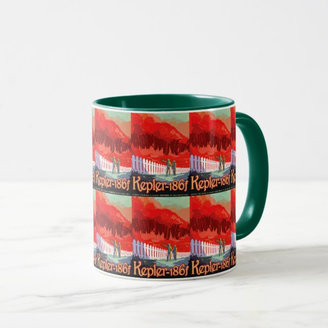 NASA Future Travel Sci Fi Poster - Kepler 186f Mug (Front Right)