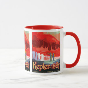 NASA Future Travel Sci Fi Poster - Kepler 186f Mug