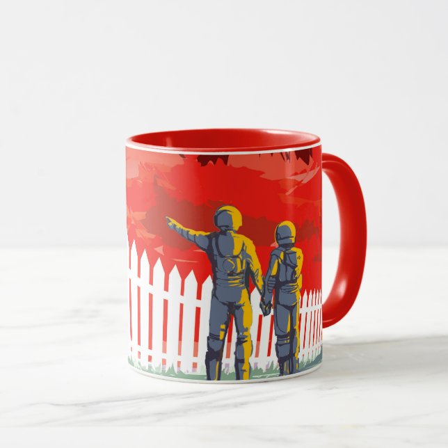 NASA Future Travel Sci Fi Poster - Kepler 186f Mug (Front Right)