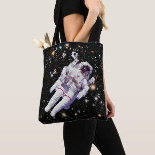 NASA Hubble Ultra Deep Field Astronaut Spacewalk Tote Bag