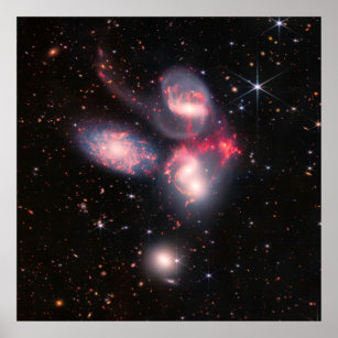 NASA James Webb Telescope Stephan’s Quintet Poster