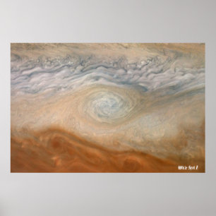 NASA/ Juno / Jupiter /  White Spot Z / Poster